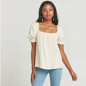 Show Me Your Mumu Linen Cambria Top - size large